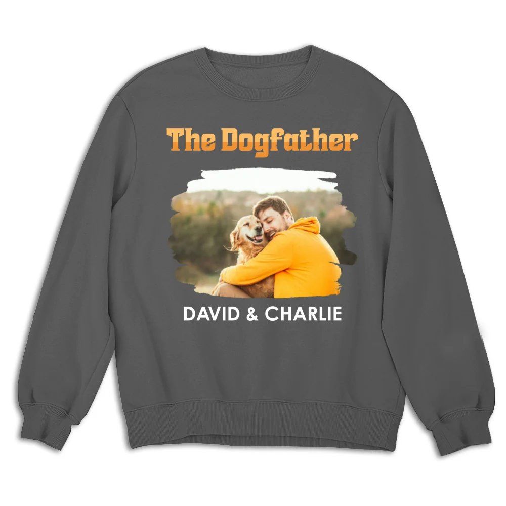 The Dogfather Retro Photo - Personalized Custom Shirt - Image 16