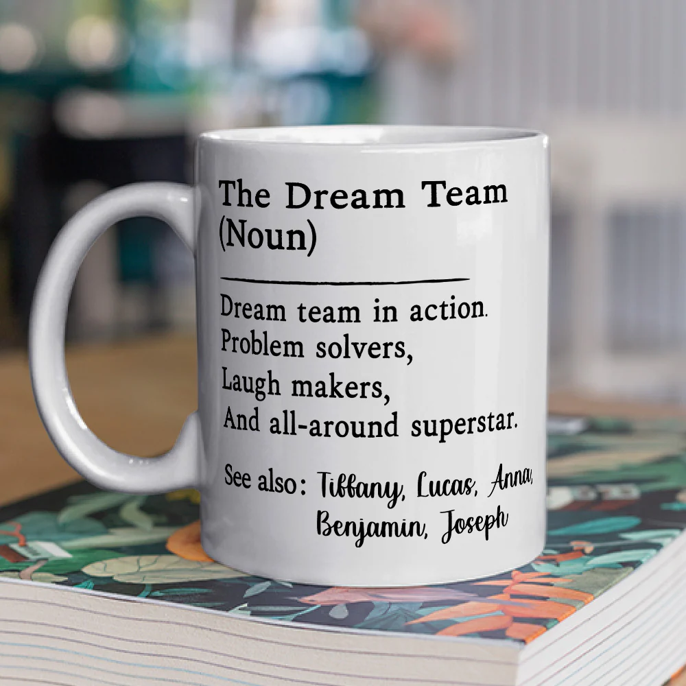 The Dream Team - Personalized Custom Coffee Mug - Image 2