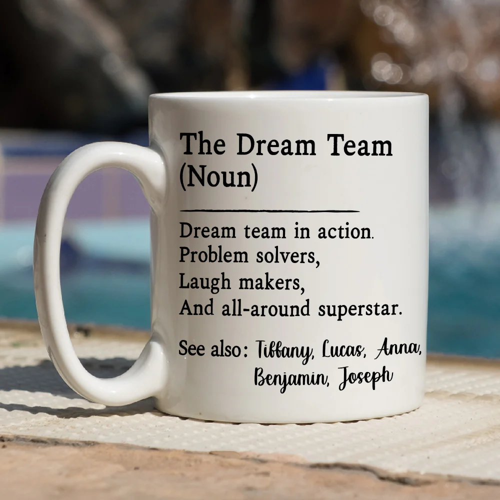 The Dream Team - Personalized Custom Coffee Mug - Image 4