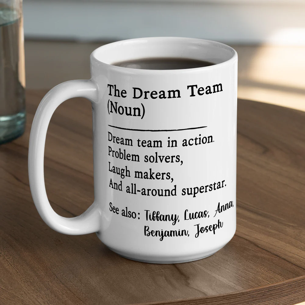 The Dream Team - Personalized Custom Coffee Mug - Image 5