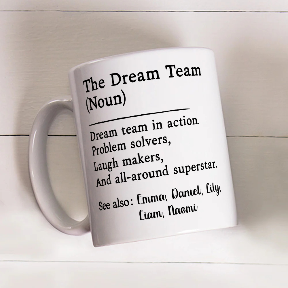 The Dream Team - Personalized Custom Coffee Mug - Image 6