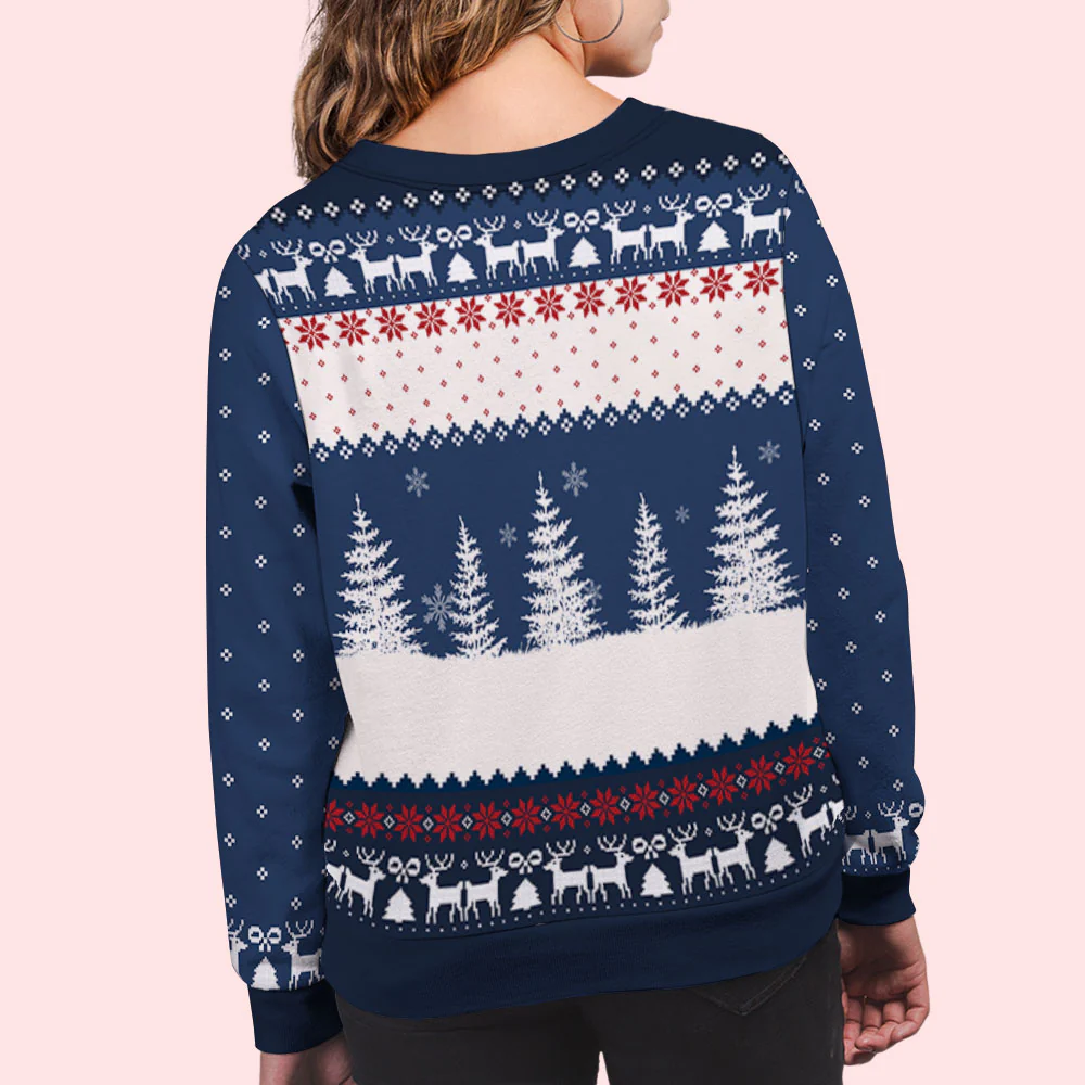 The Elf Family - Personalized Custom All-Over-Print Sweatshirt - Image 8
