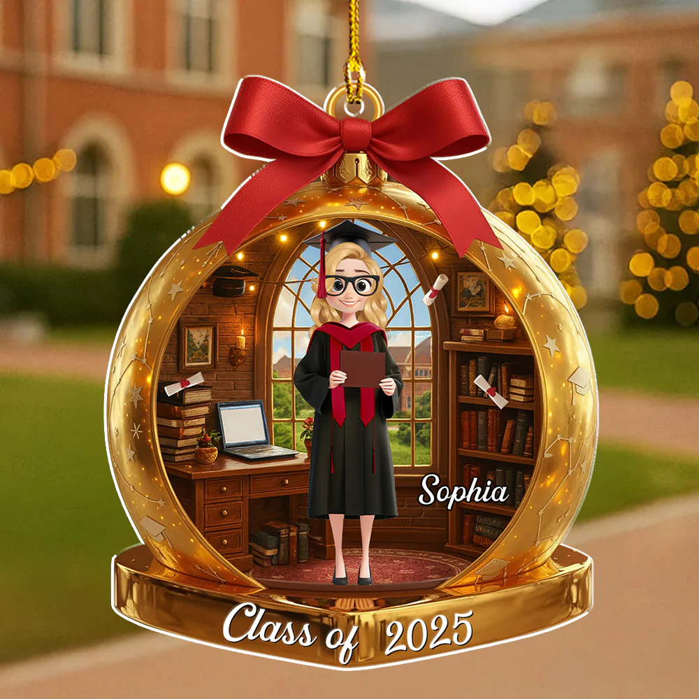 The End Of A Chapter - Personalized Custom 3D Effect Acrylic Ornament