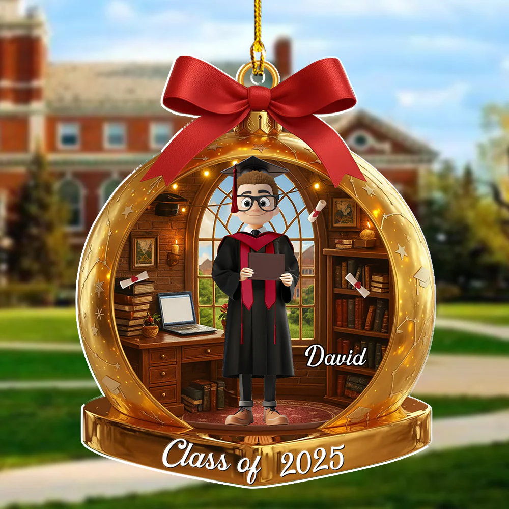 The End Of A Chapter - Personalized Custom 3D Effect Acrylic Ornament - Image 5
