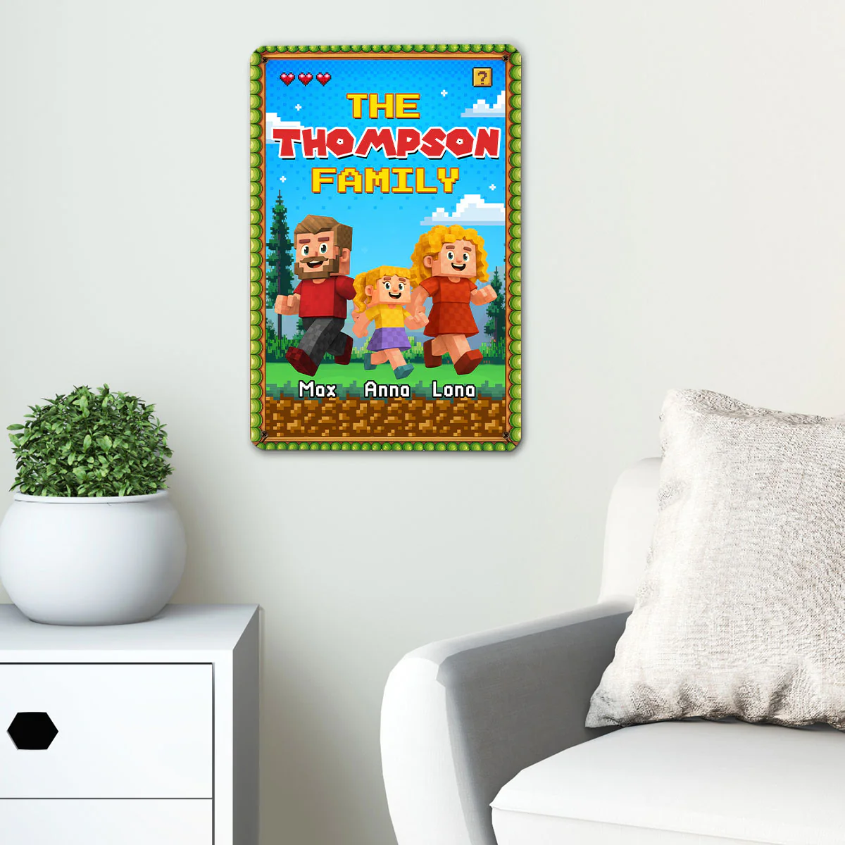 The Family - Personalized Custom 3D Inflated Effect Metal Sign - Image 4