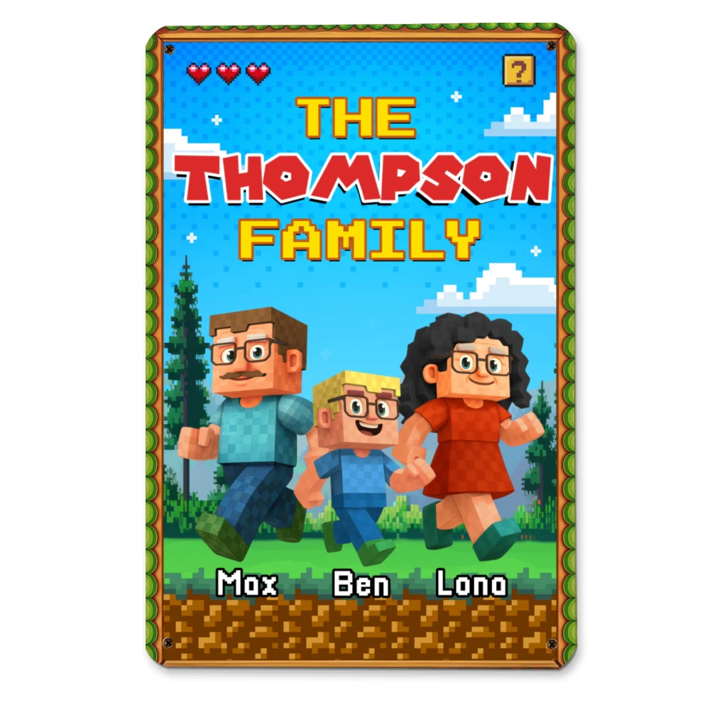 The Family - Personalized Custom 3D Inflated Effect Metal Sign - Image 6