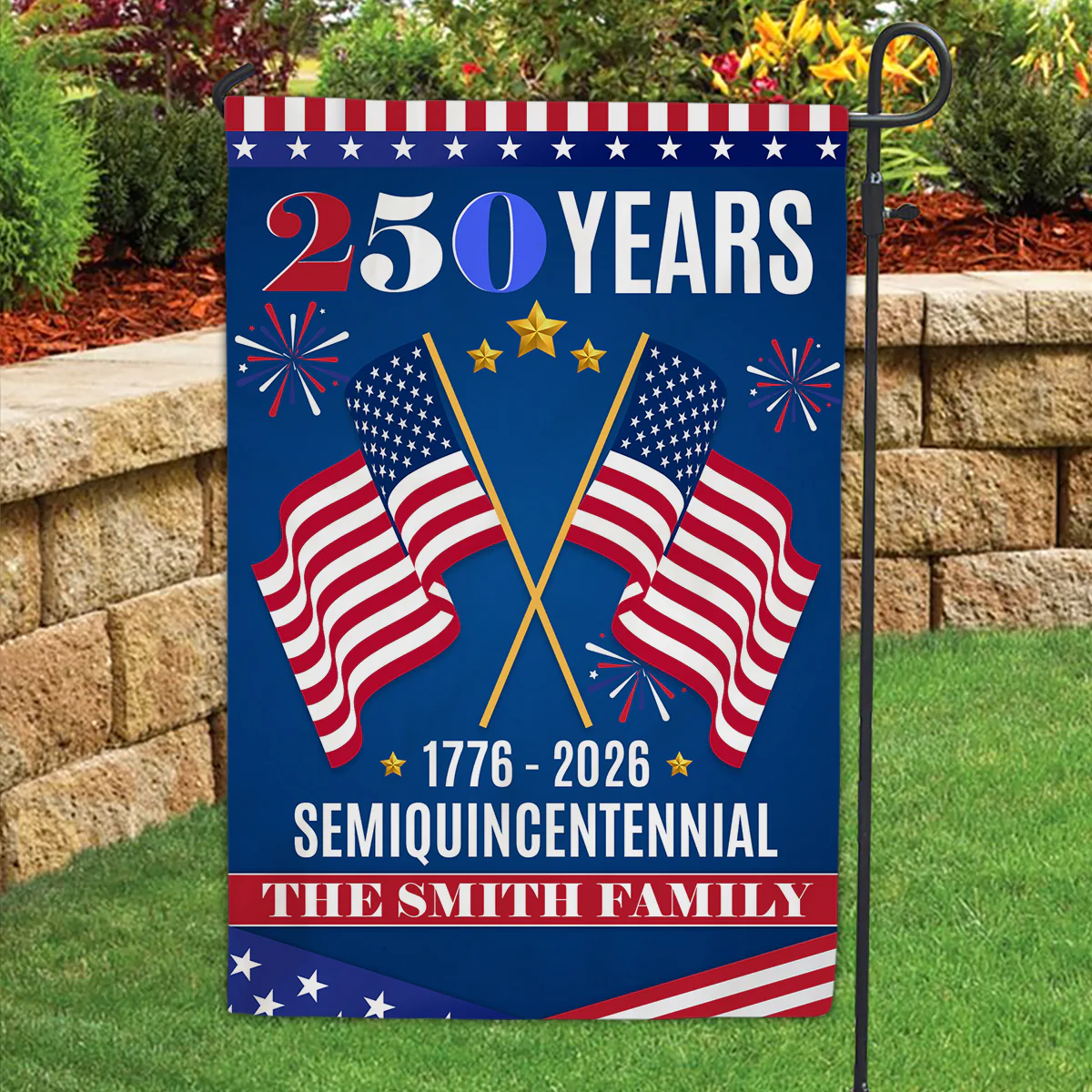 The Family Through All - Personalized Custom Flag