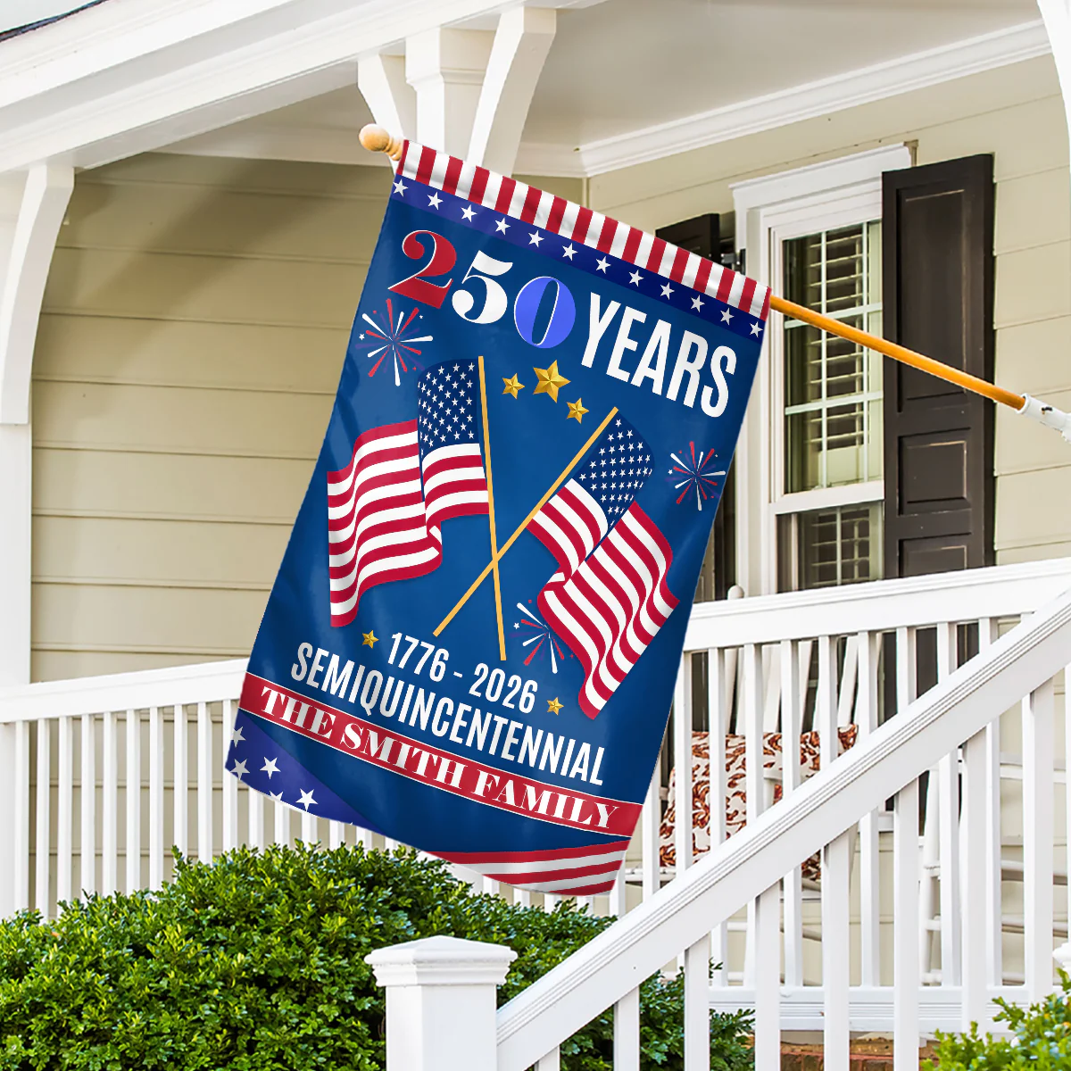 The Family Through All - Personalized Custom Flag - Image 5