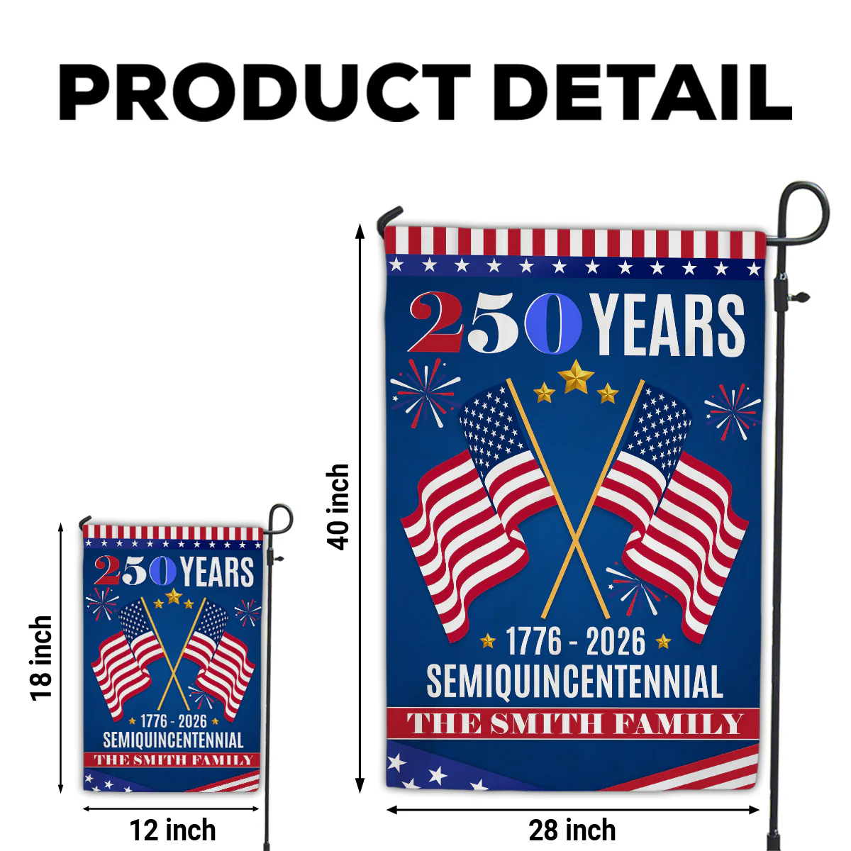 The Family Through All - Personalized Custom Flag - Image 6