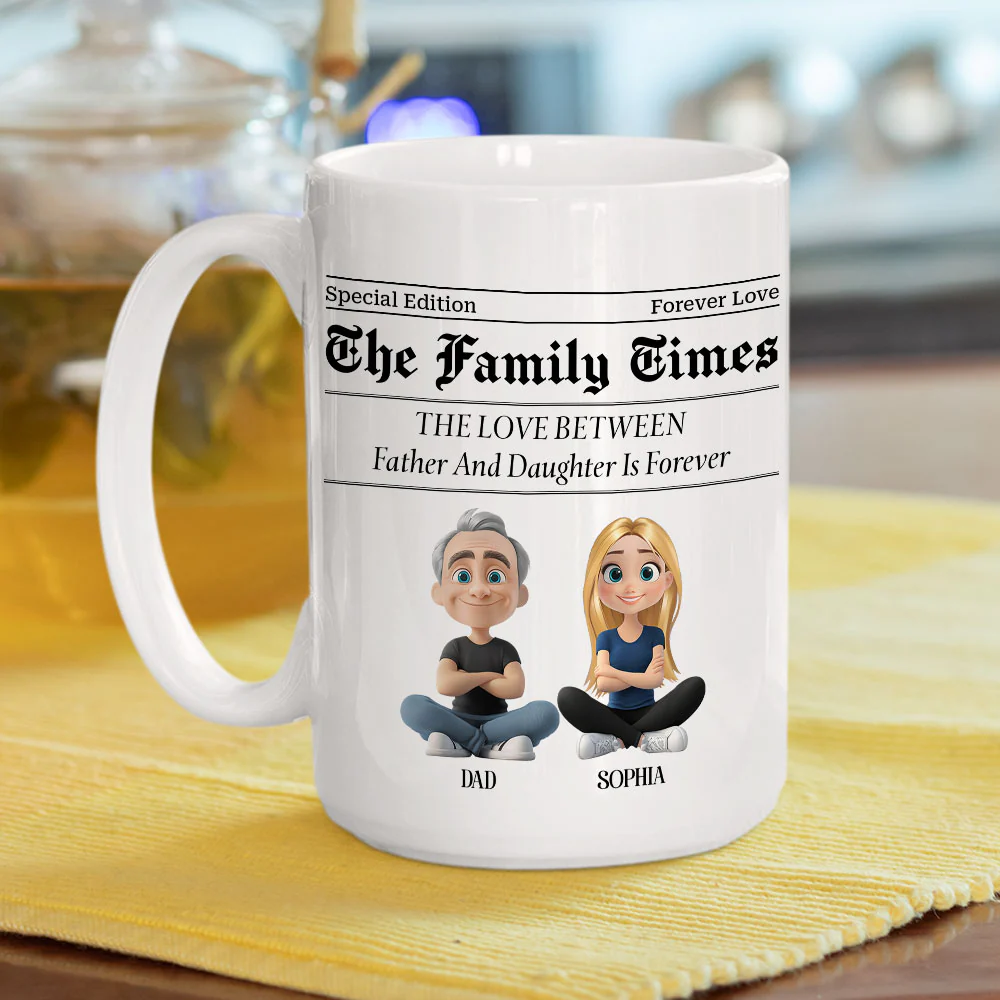 The Family Times Reported - Personalized Custom Coffee Mug - Image 7