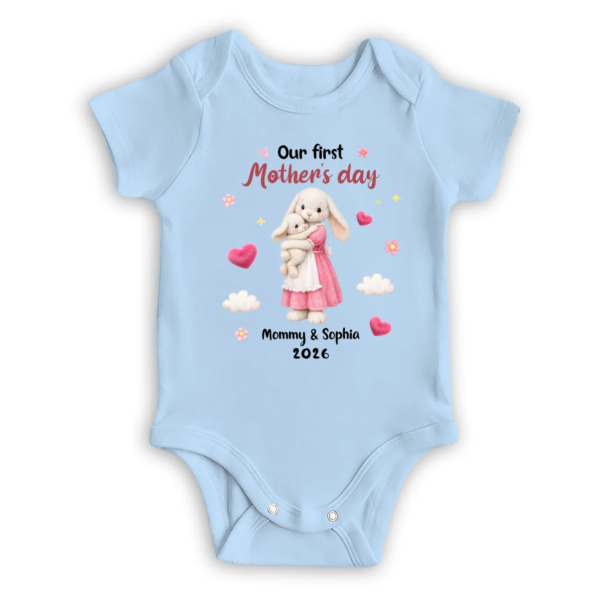 The First Celebration - Personalized Custom Baby Onesie - Image 8