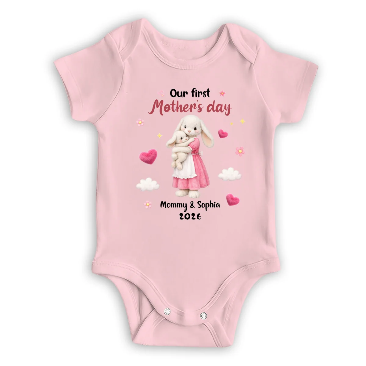 The First Celebration - Personalized Custom Baby Onesie - Image 9