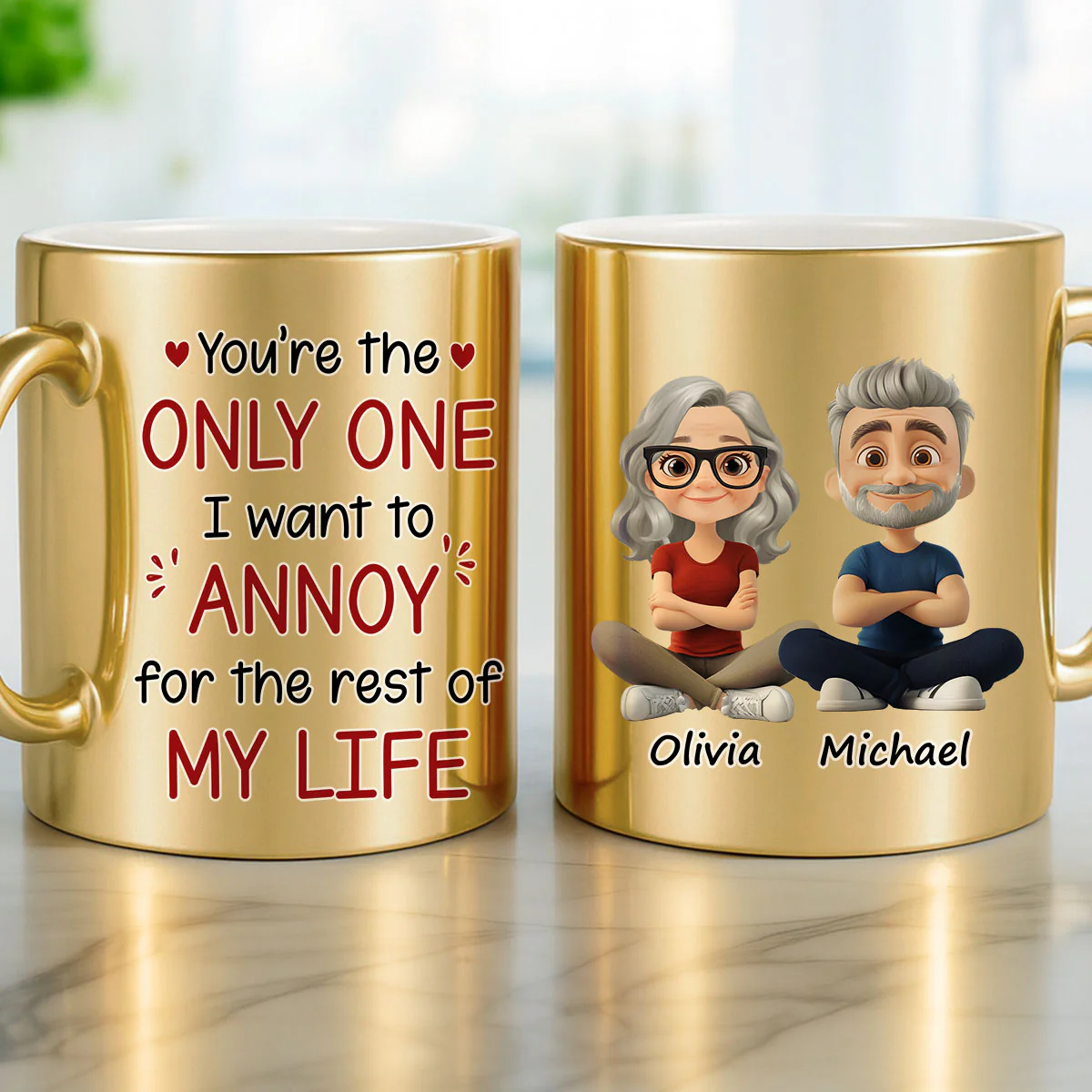 The Forever Annoyance - Personalized Custom Metallic Mug - Image 4