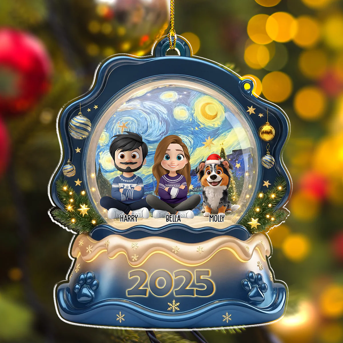 The Forever Together Family - Personalized Custom Acrylic Ornament - Image 2