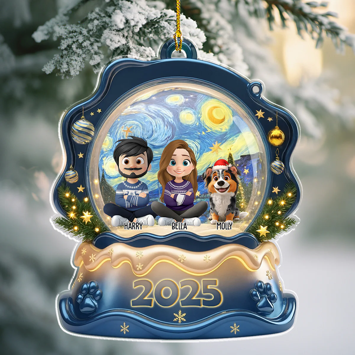 The Forever Together Family - Personalized Custom Acrylic Ornament - Image 4