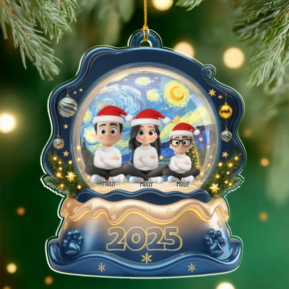 The Forever Together Family - Personalized Custom Acrylic Ornament - Image 6