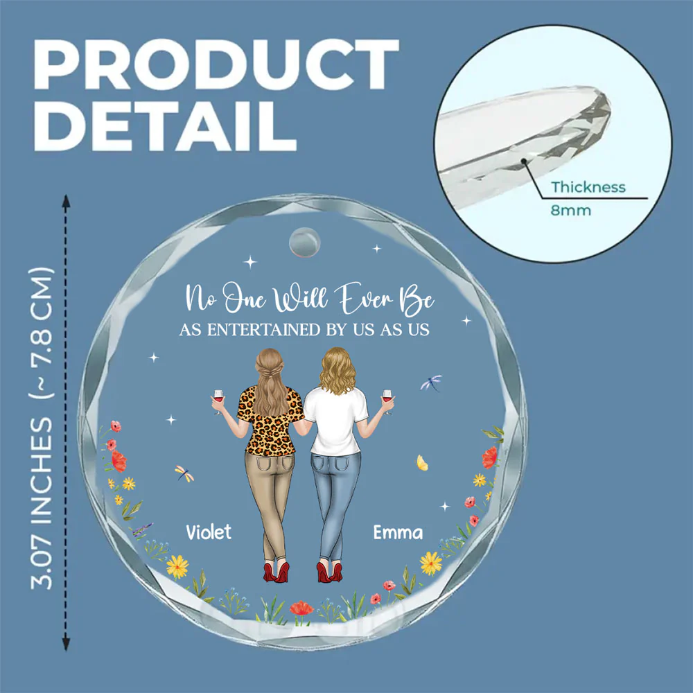 The Friendship Connection - Personalized Custom Glass Ornament - Image 5