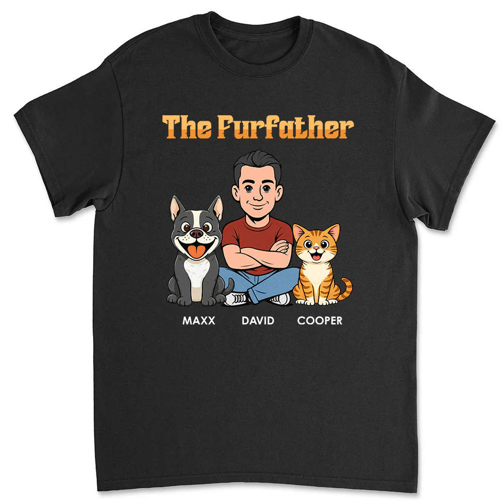 The Furfather Retro - Personalized Custom Shirt