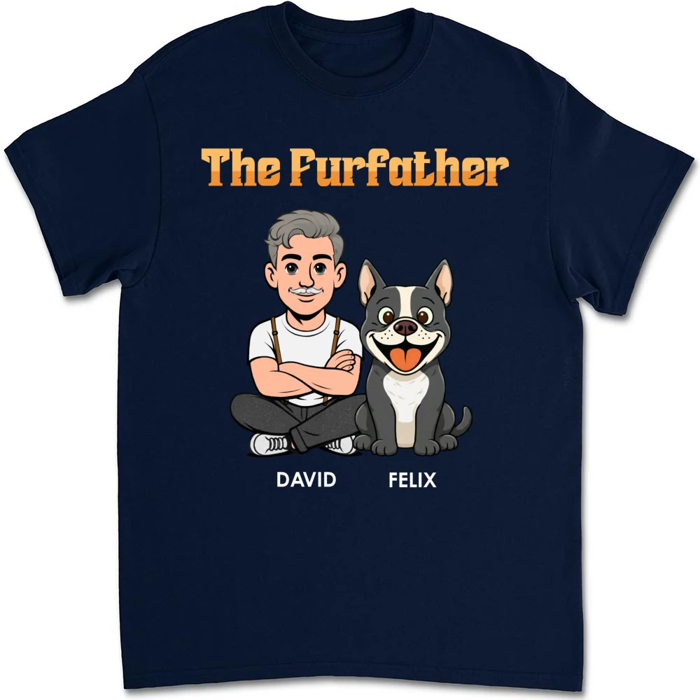The Furfather Retro - Personalized Custom Shirt - Image 14