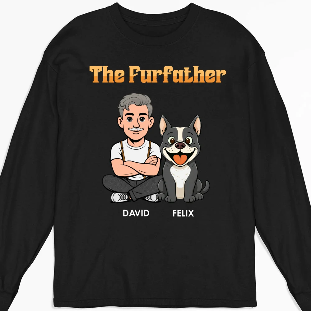 The Furfather Retro - Personalized Custom Shirt - Image 15