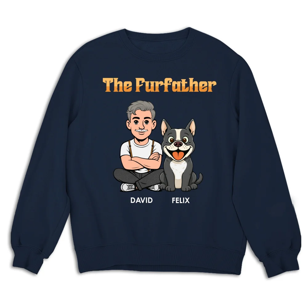 The Furfather Retro - Personalized Custom Shirt - Image 20