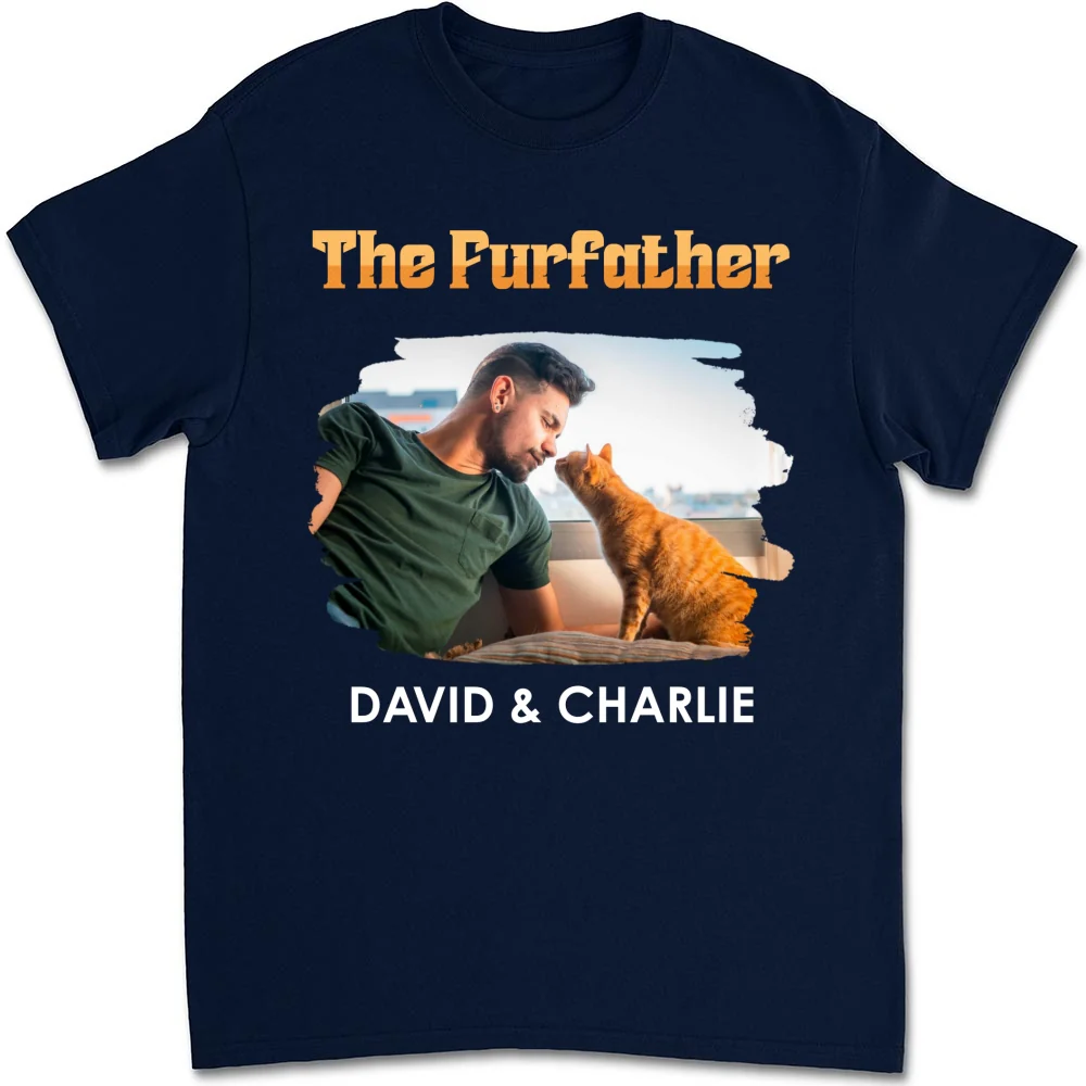 The Furfather Retro Photo - Personalized Custom Shirt - Image 11