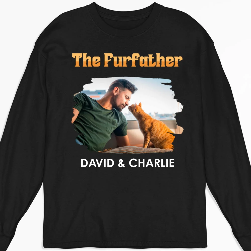 The Furfather Retro Photo - Personalized Custom Shirt - Image 12