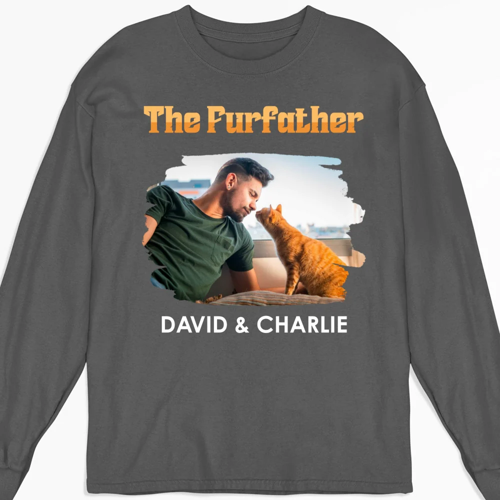 The Furfather Retro Photo - Personalized Custom Shirt - Image 13