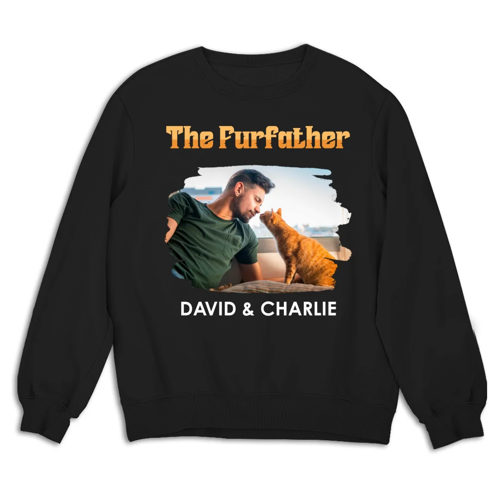 The Furfather Retro Photo - Personalized Custom Shirt - Image 15