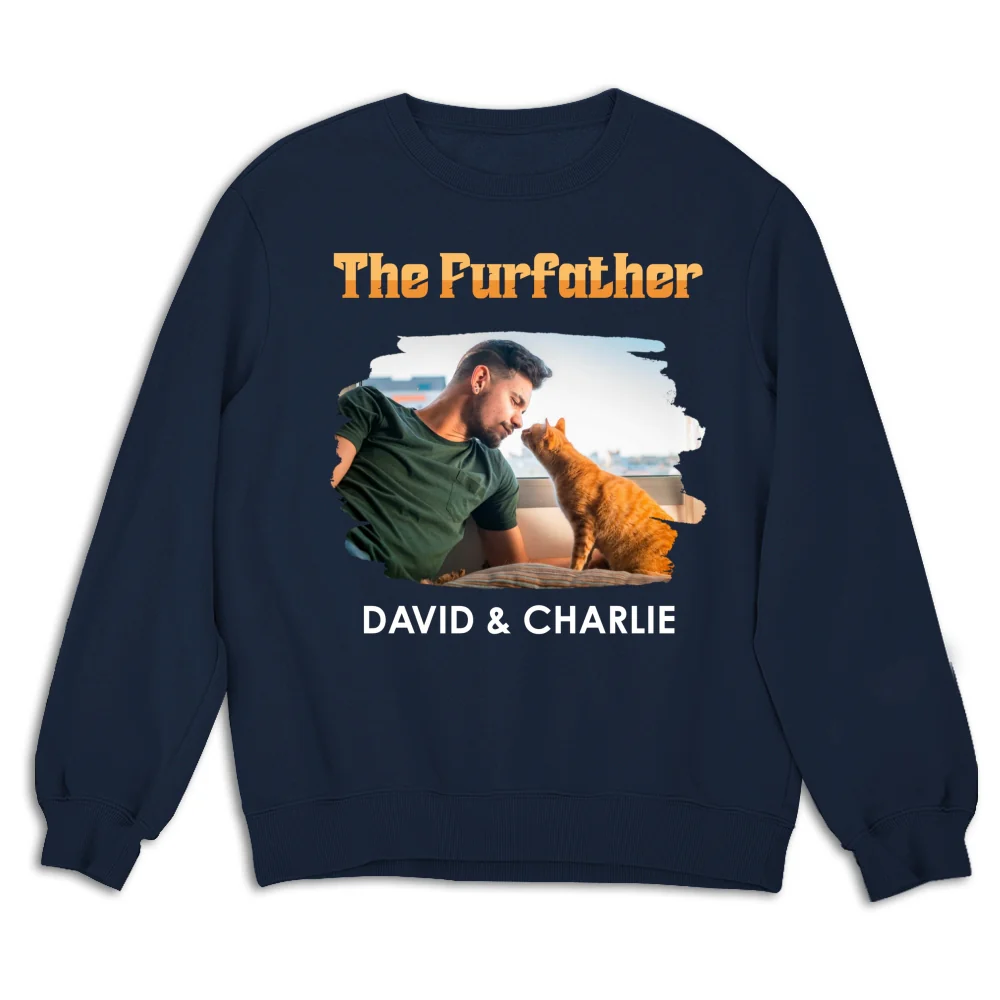 The Furfather Retro Photo - Personalized Custom Shirt - Image 17