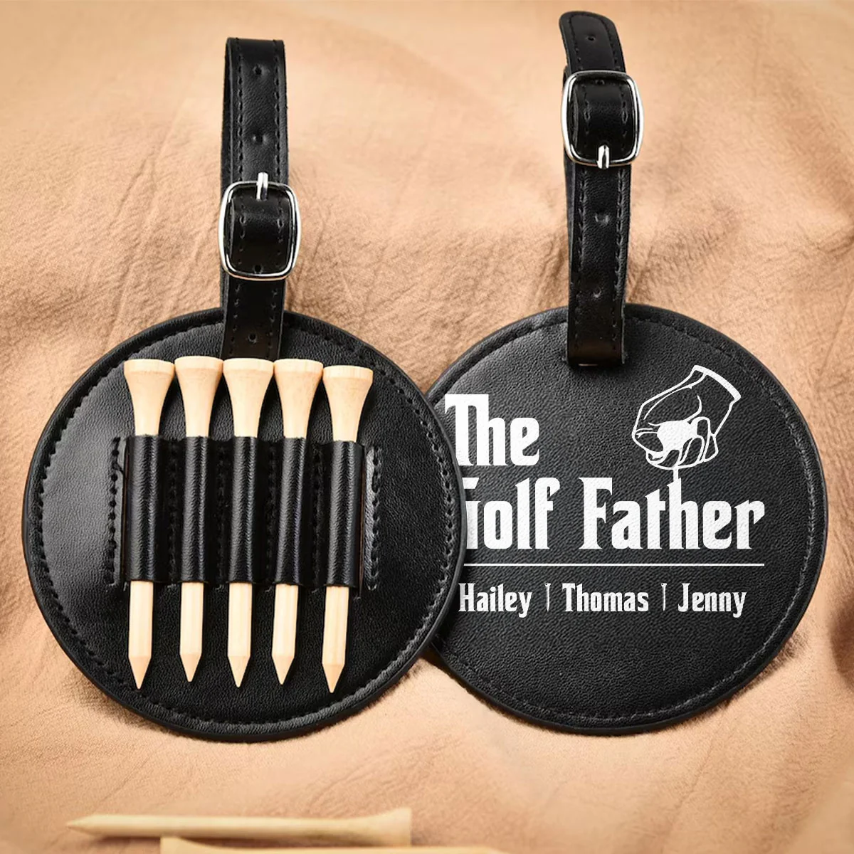The Golf Father - Personalized Custom Golf Tee Bag - Image 3