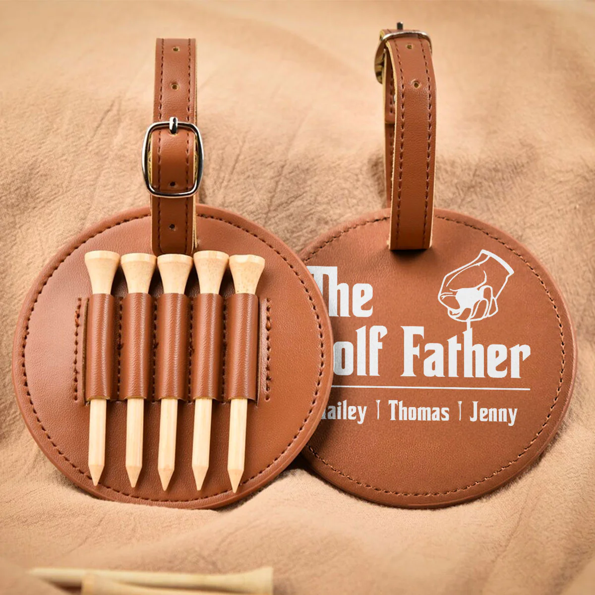 The Golf Father - Personalized Custom Golf Tee Bag - Image 4