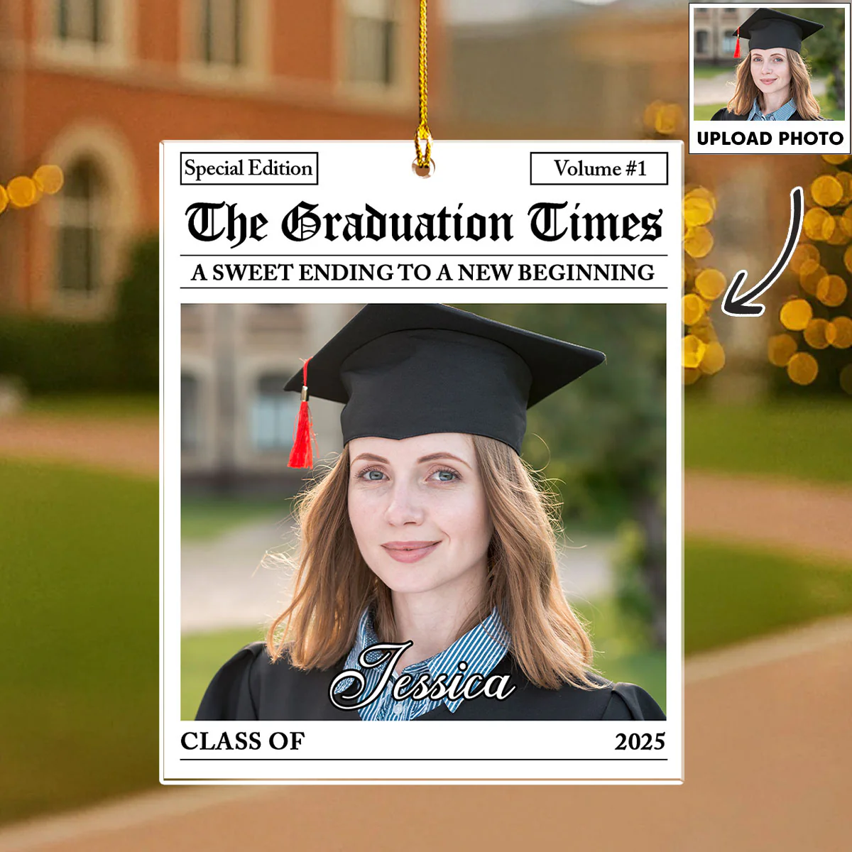 The Graduation Times - Personalized Custom Acrylic Ornament