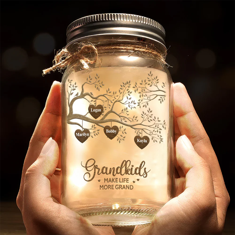 The Greatest Blessing - Personalized Custom Mason Jar Light - Image 3