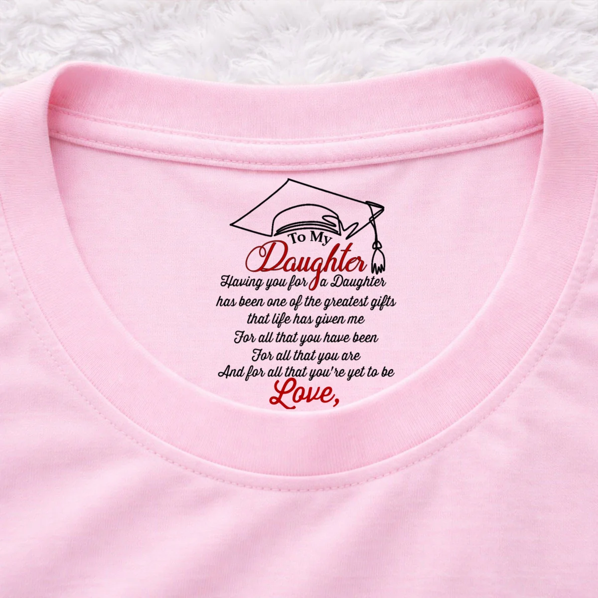 The Greatest Gift Life Ever Gives Me - Personalized Custom Inside Neck Print T-Shirt - Image 9