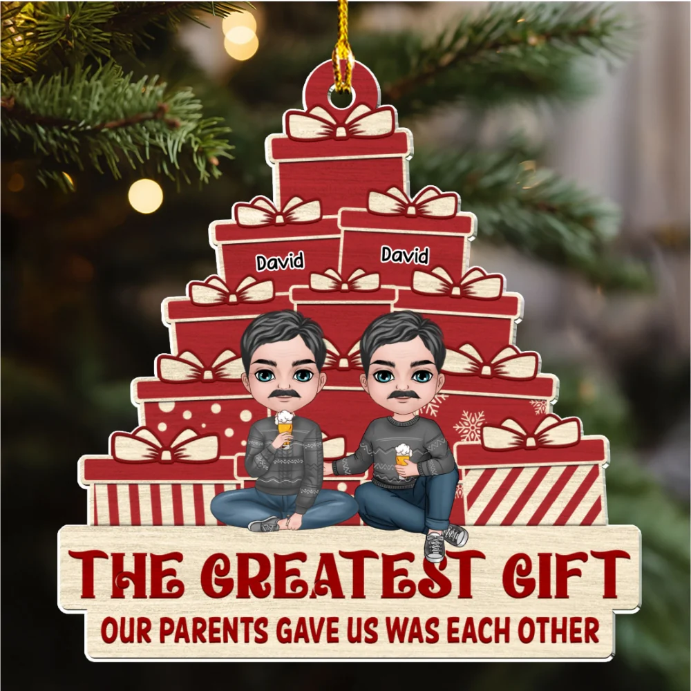 The Greatest Gift Our Parents Gave Us - Personalized Custom Acrylic Ornament - Image 5