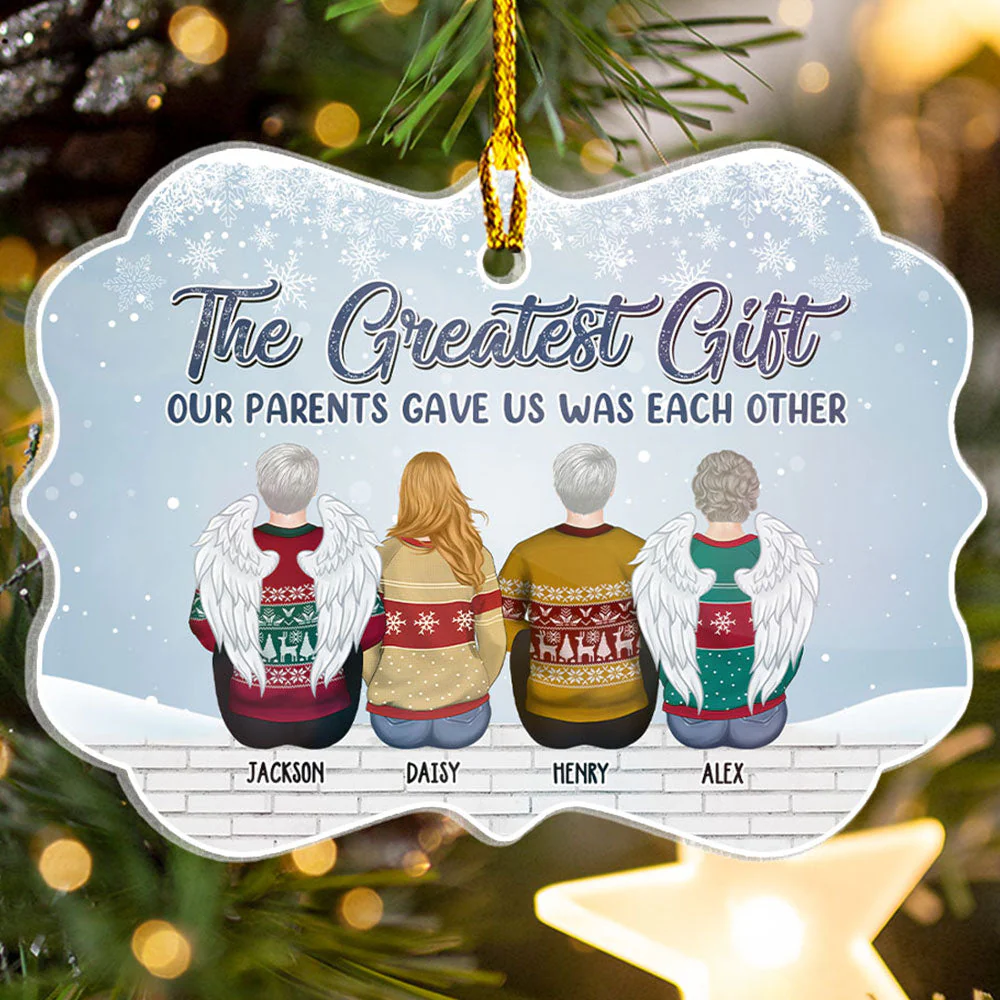The Greatest Gift - Personalized Custom Acrylic Ornament - Image 3
