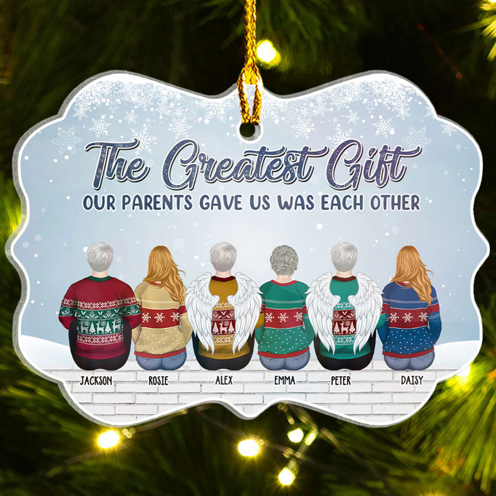 The Greatest Gift - Personalized Custom Acrylic Ornament - Image 4