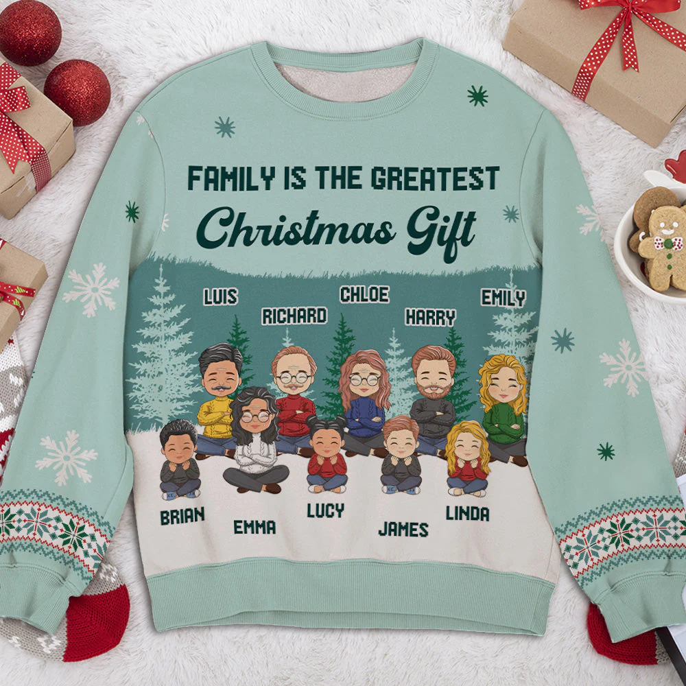 The Greatest Gift - Personalized Custom All-Over-Print Sweatshirt - Image 3