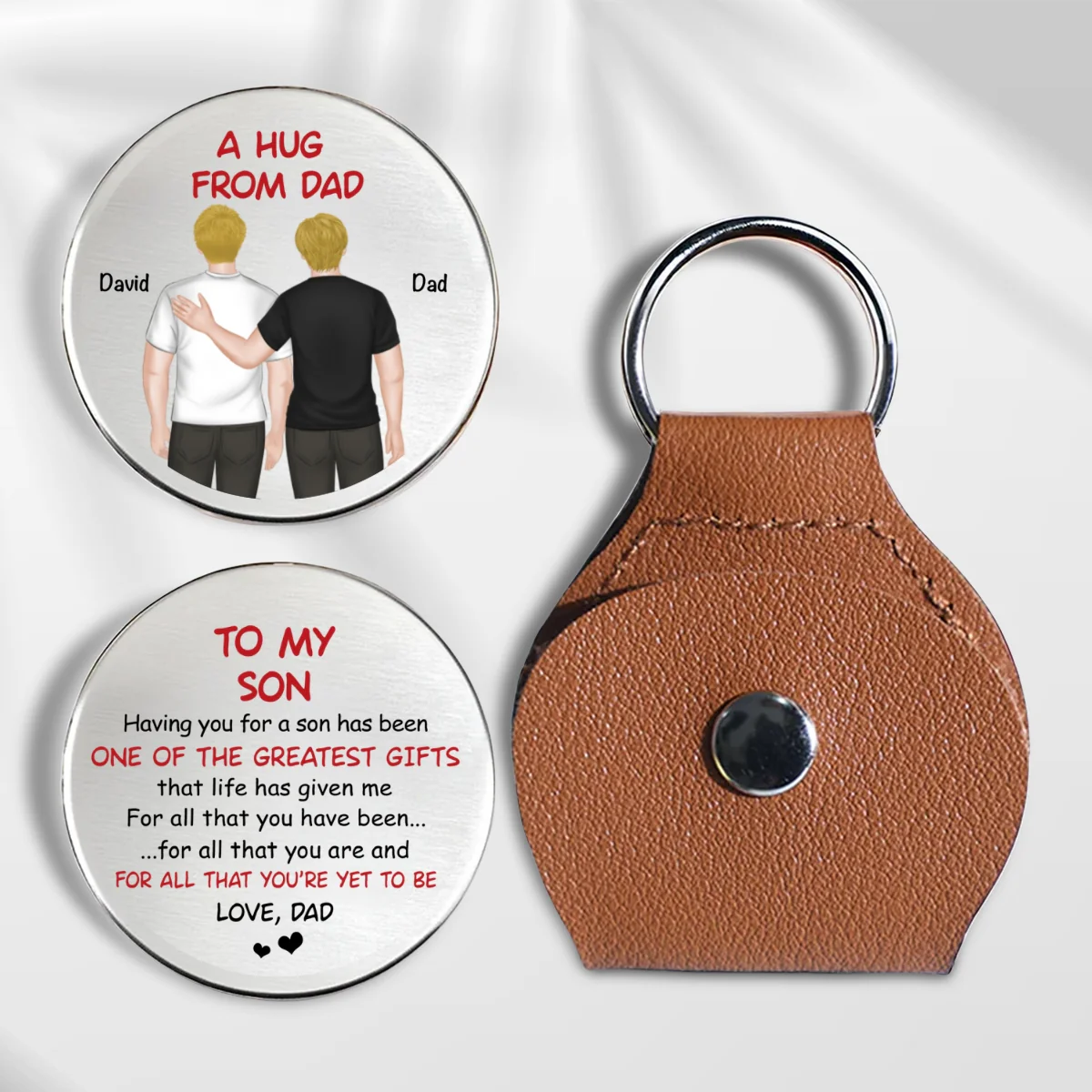 The Greatest Gifts From Dad - Personalized Custom Pocket Hug - Image 7