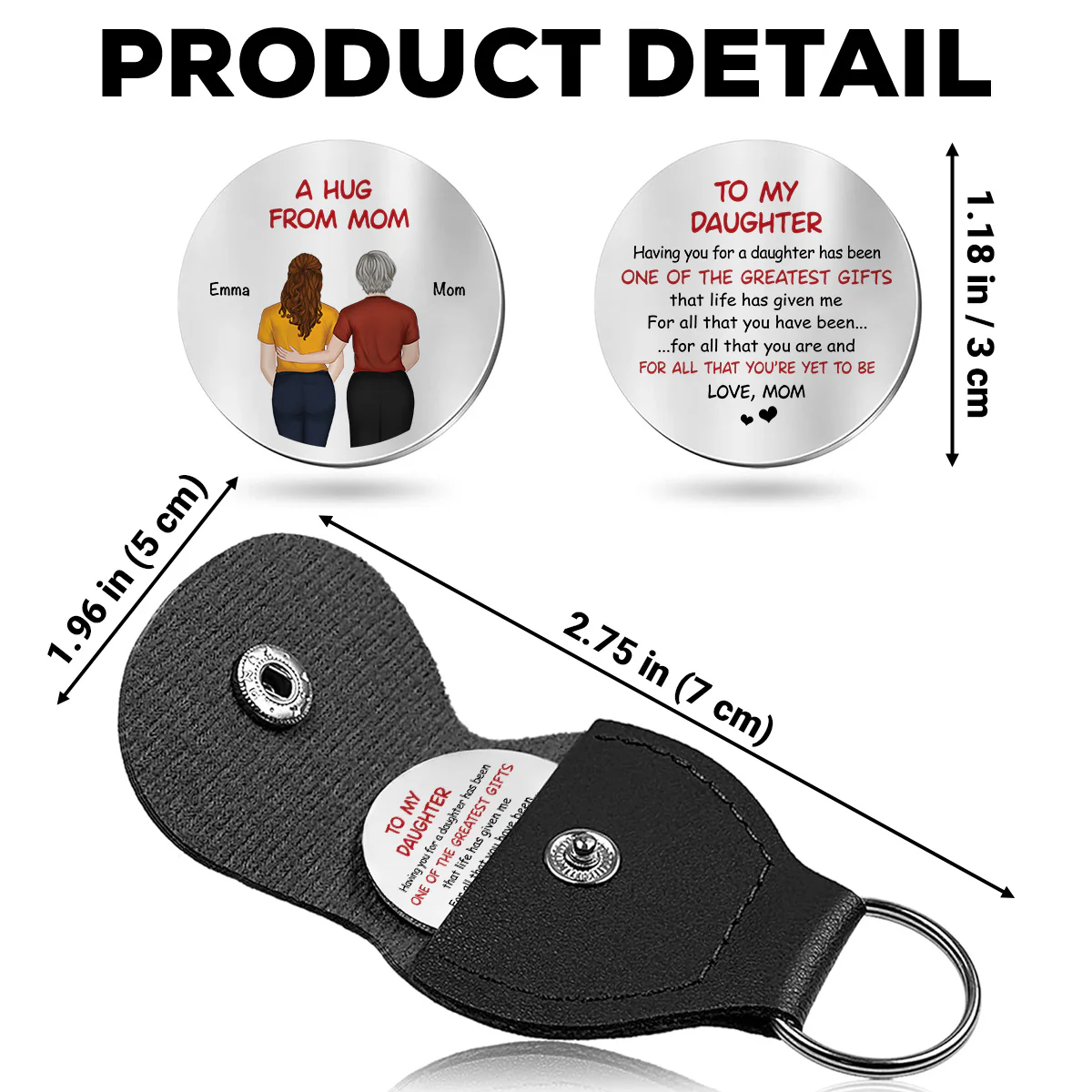 The Greatest Gifts - Personalized Custom Pocket Hug - Image 5