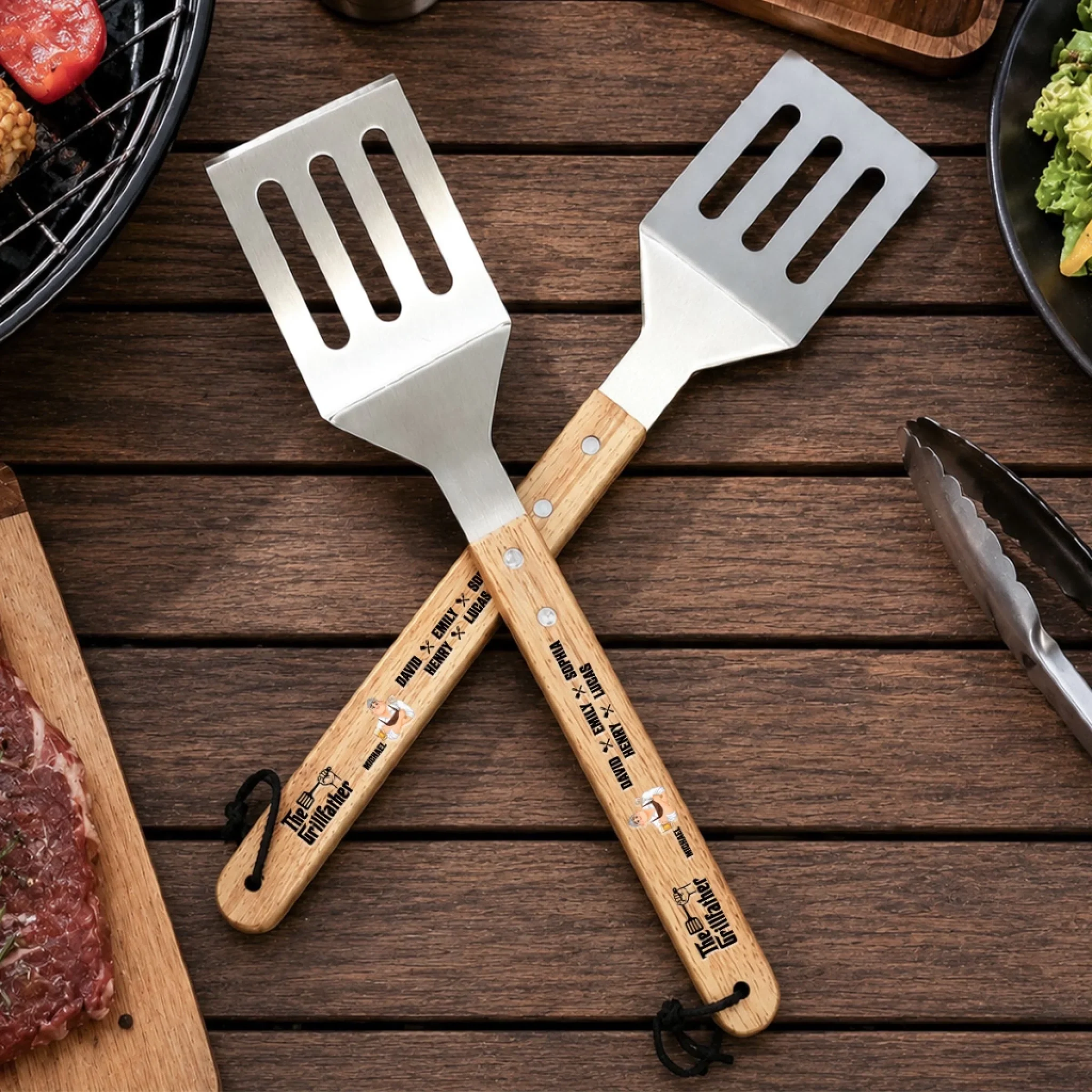 The Grillfather - Personalized Custom Grill Spatula - Image 3