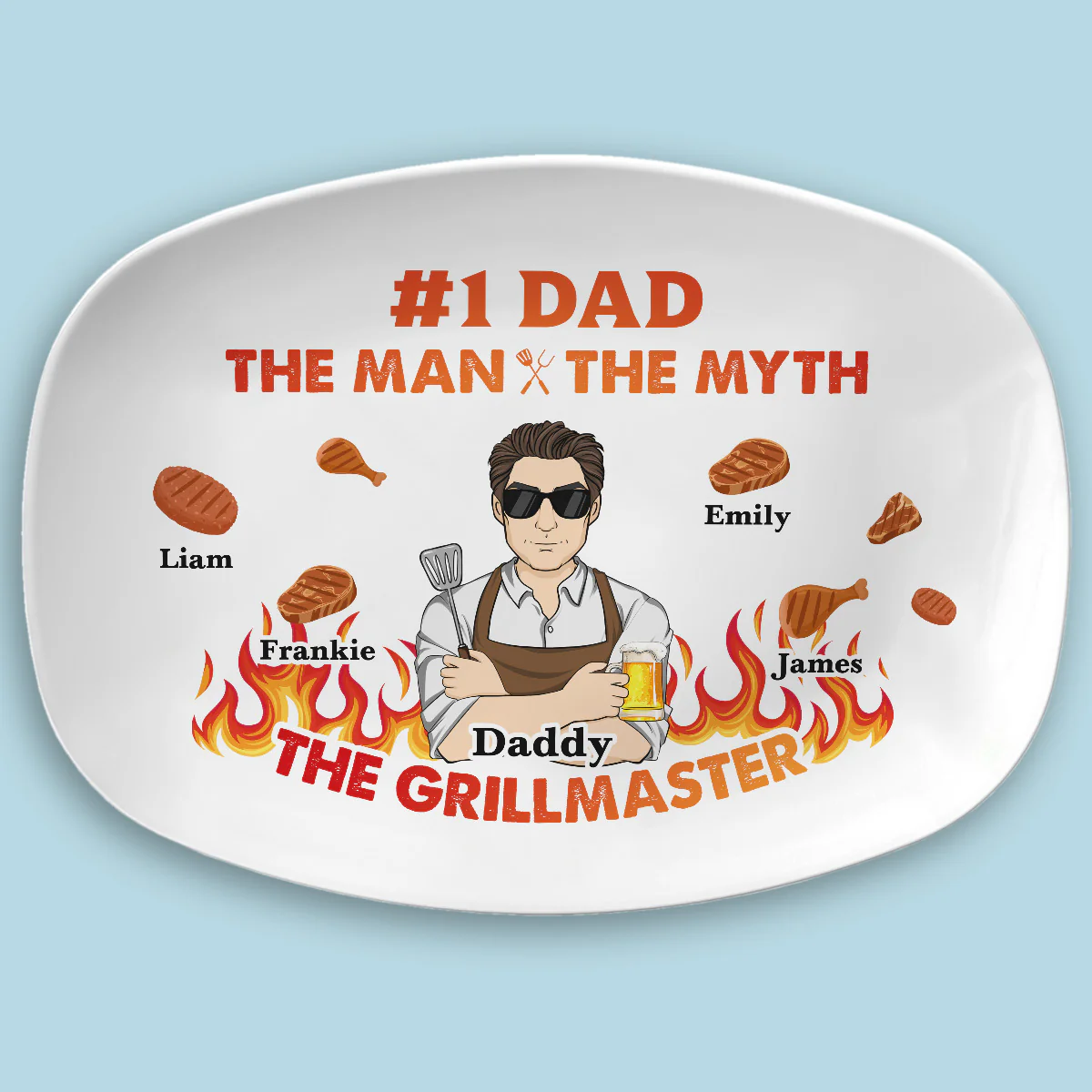 The Grillmaster - Personalized Custom Platter
