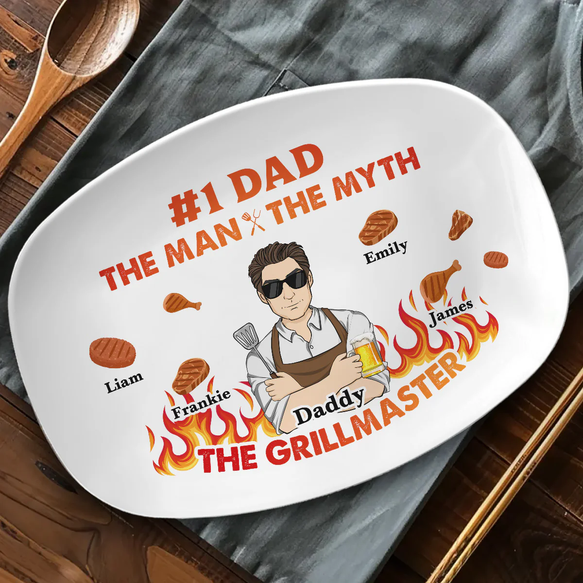 The Grillmaster - Personalized Custom Platter - Image 3