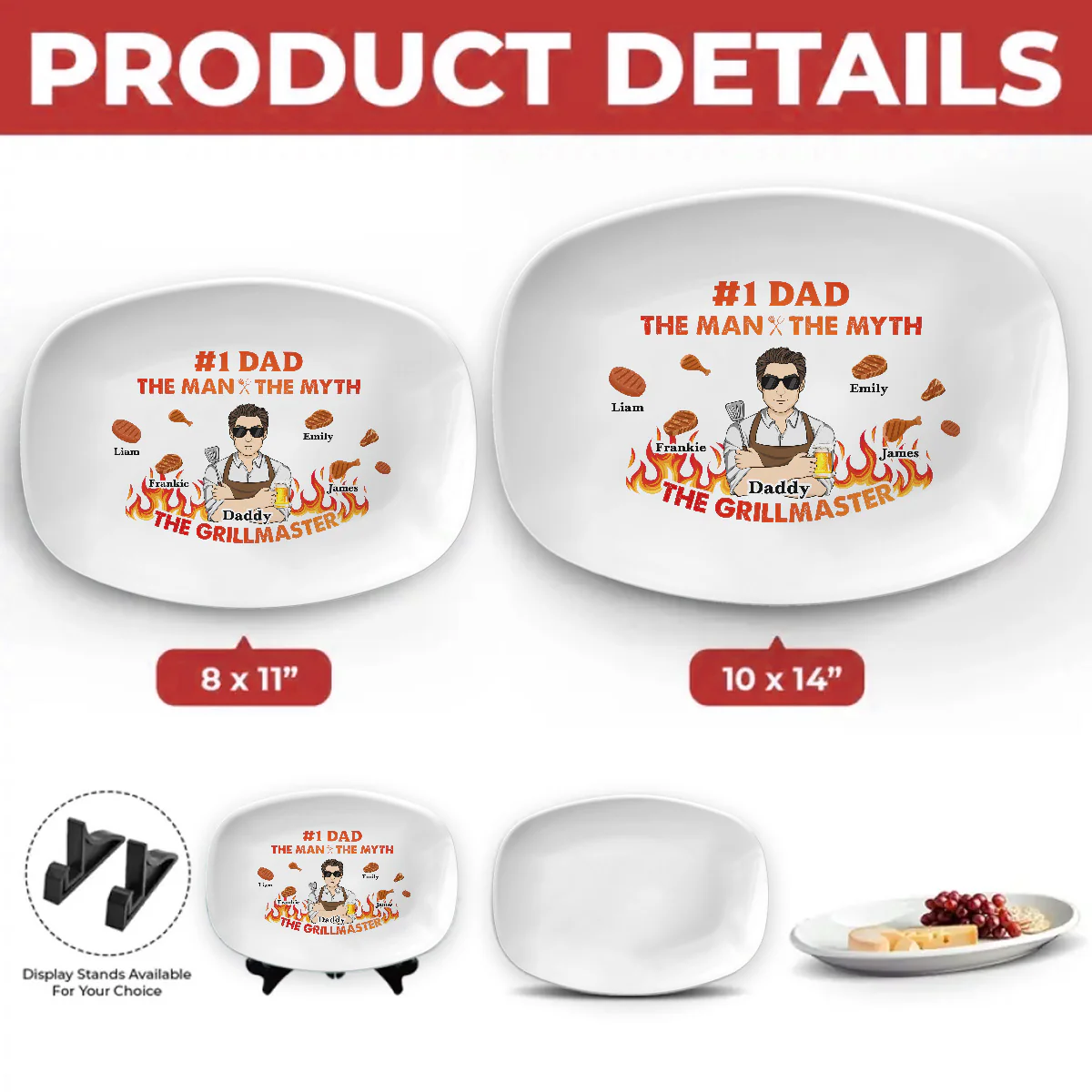 The Grillmaster - Personalized Custom Platter - Image 4
