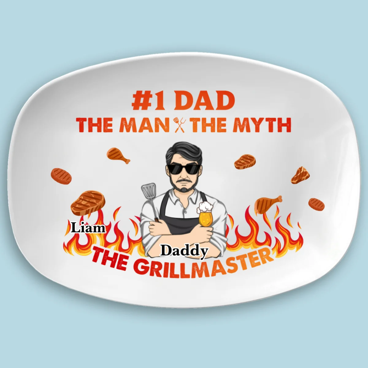The Grillmaster - Personalized Custom Platter - Image 5