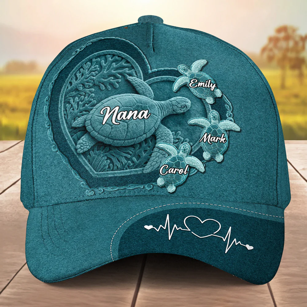 The Heart Of Our Family - Personalized Custom Classic Cap - Image 3