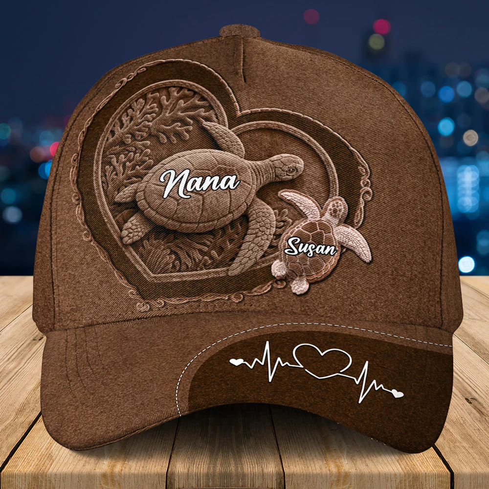 The Heart Of Our Family - Personalized Custom Classic Cap - Image 4
