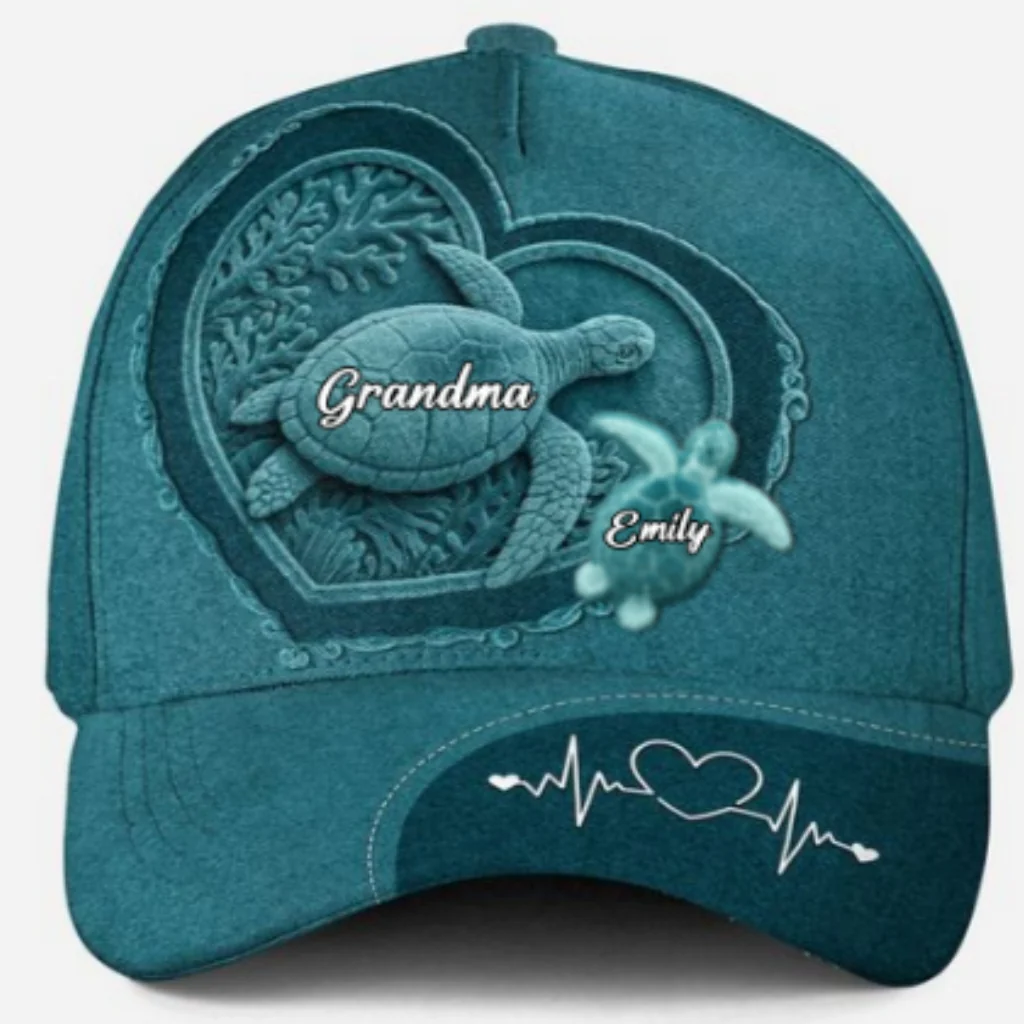 The Heart Of Our Family - Personalized Custom Classic Cap - Image 8