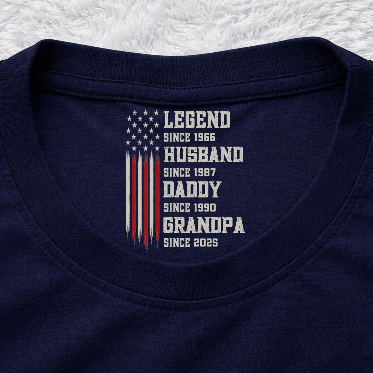 The Legend In Fact - Personalized Custom Inside Neck Print T-Shirt - Image 10